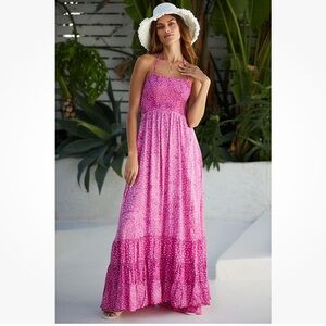 Pink Polka Dot Maxi Dress “Mommy and Me” both XS